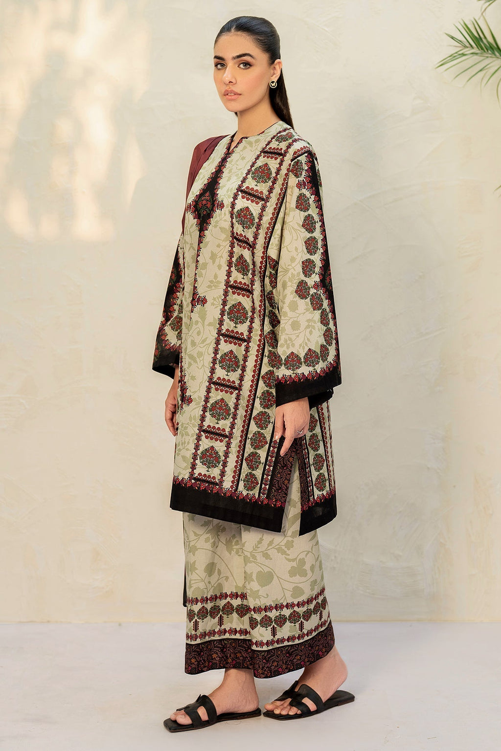 JAZMIN - 3PC Unstitched Printed Viscose Shirt with Printed Dupatta and Printed Trouser