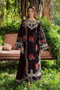 PARISHAY -3PC DHANAK EMBROIDRED SHIRT WITH DHANAK READY TO HEAVY EMB SHAWL AND TROUSER (SYT-214)