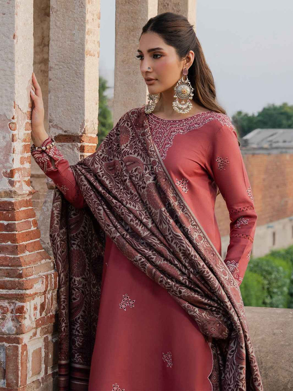 IZEL - 3 Piece Unstiched Embroidery Dhanak (SYT-225)