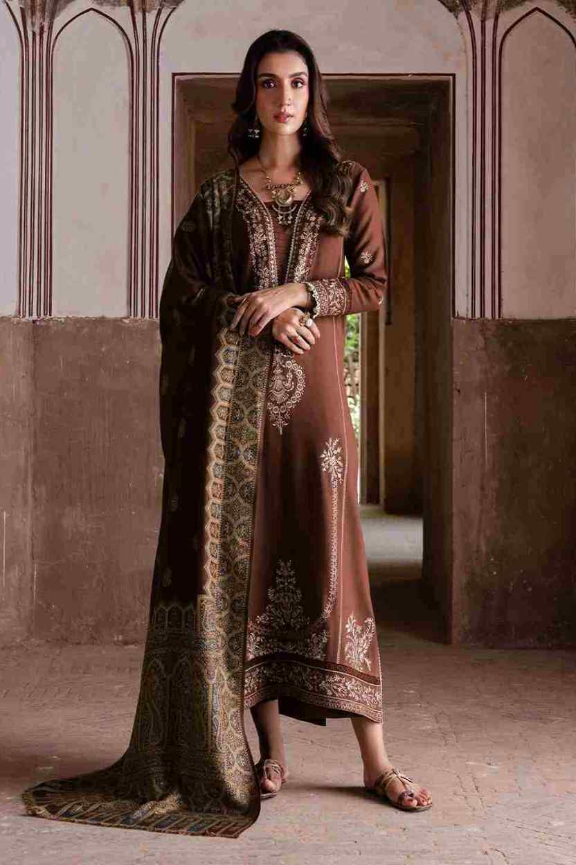 IZEL - 3 Piece Unstiched Embroidery Dhanak (SYT-228)