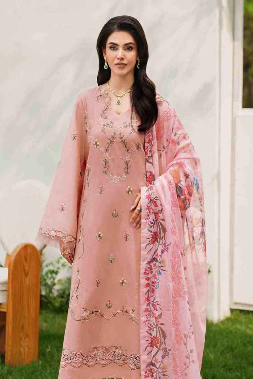 ASIFA & NABEEL - 3 Piece Unstiched Embroidery Dhanak (SYT-230)
