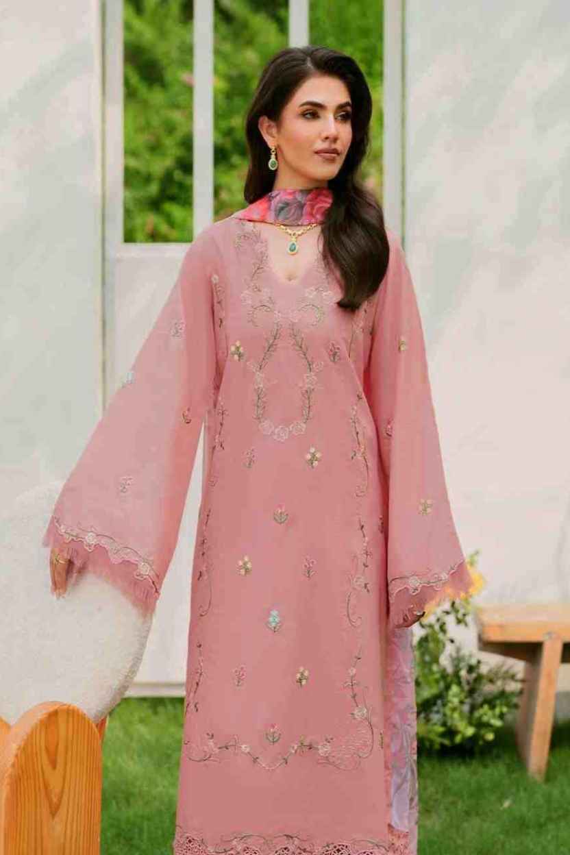 ASIFA & NABEEL - 3 Piece Unstiched Embroidery Dhanak (SYT-230)