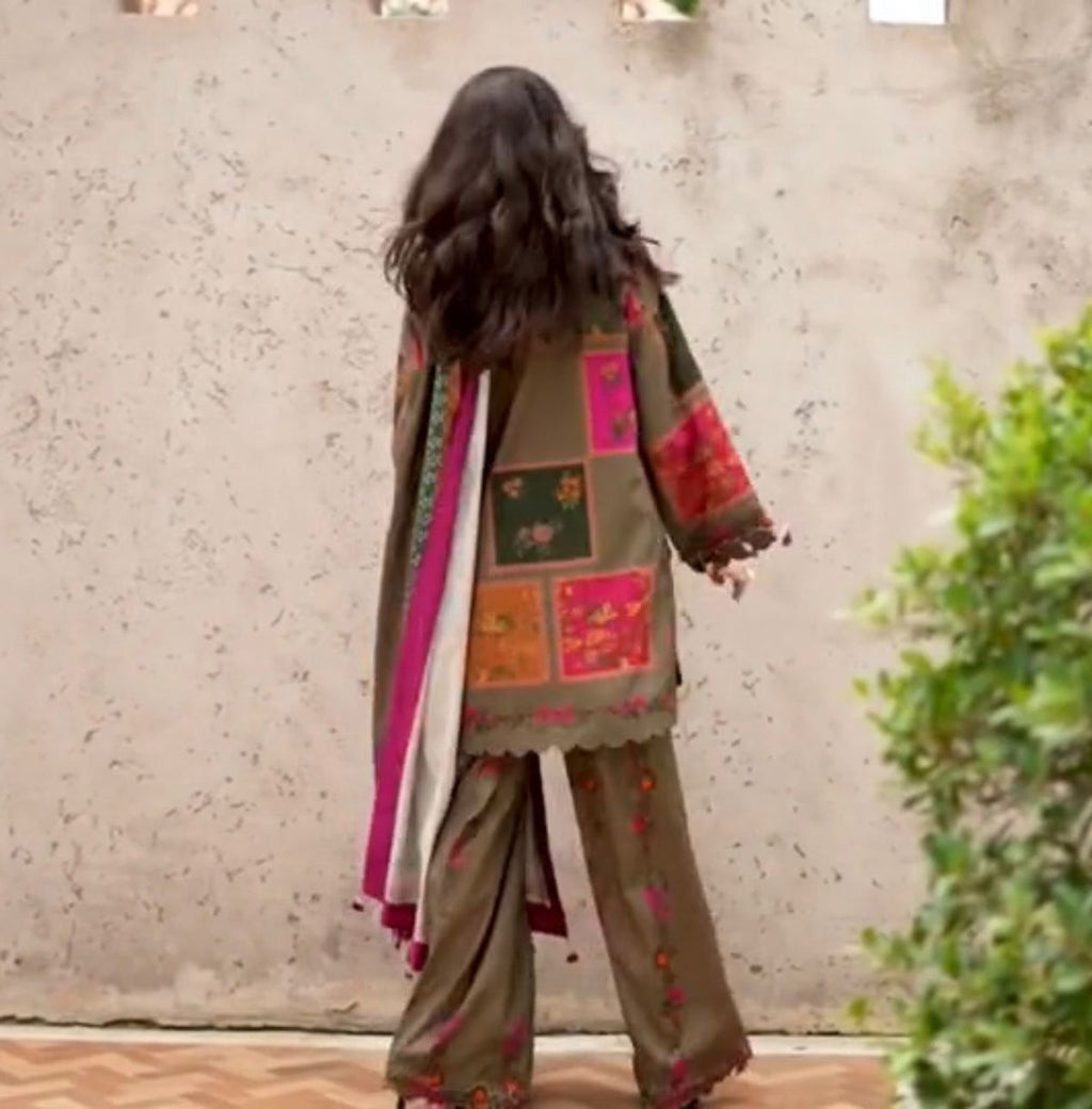 CHARIZMA UNSTITCHED SILK 3PC WITH PRINTED DUPATTA (SYT-243)