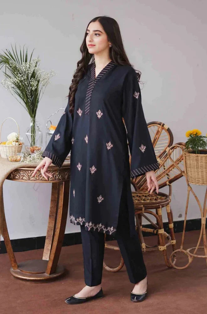 Aisling - 3PC Unstitched Dhanak Embroidered Shirt with Patti Work Embroidered Dupatta and Trouser
