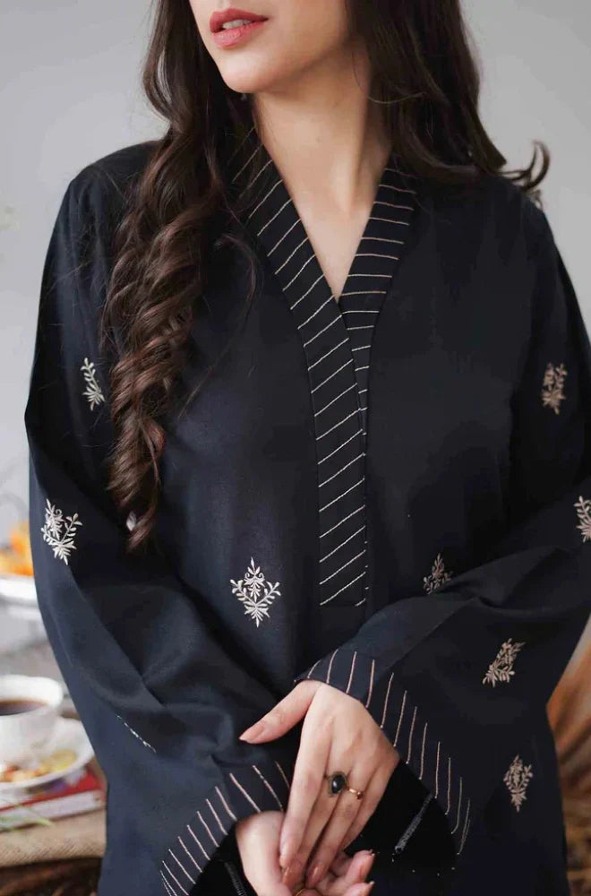 Aisling - 3PC Unstitched Dhanak Embroidered Shirt with Patti Work Embroidered Dupatta and Trouser