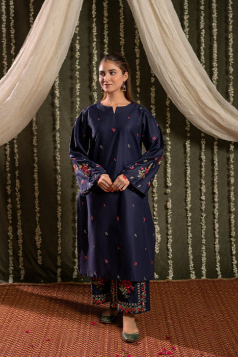 Urge - 2PC Unstitched Dhanak Embroidered Shirt with Dhanak Embroidered Trousers