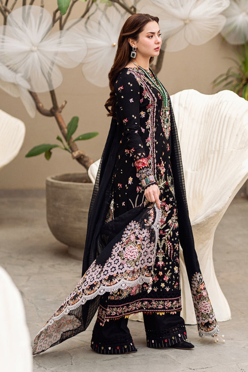 Qalamkar | UNSTITCHED | 3PC Lawn (SYT-430)