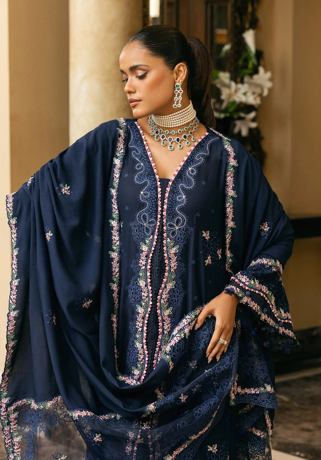 ELAF | AMBER HAZE | UNSTITCHED LAWN 3PC (SYT-431)