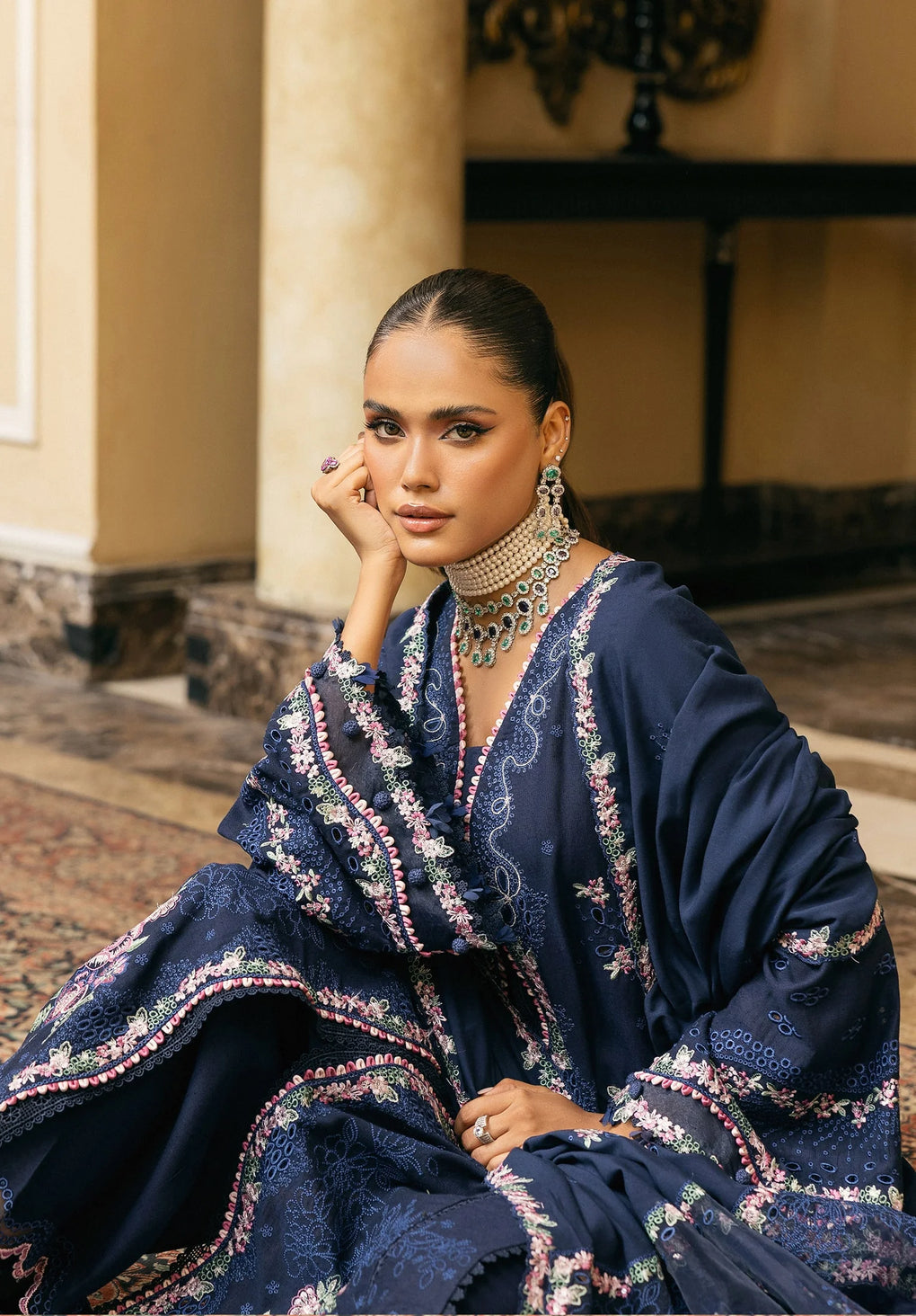 ELAF | AMBER HAZE | UNSTITCHED LAWN 3PC (SYT-431)