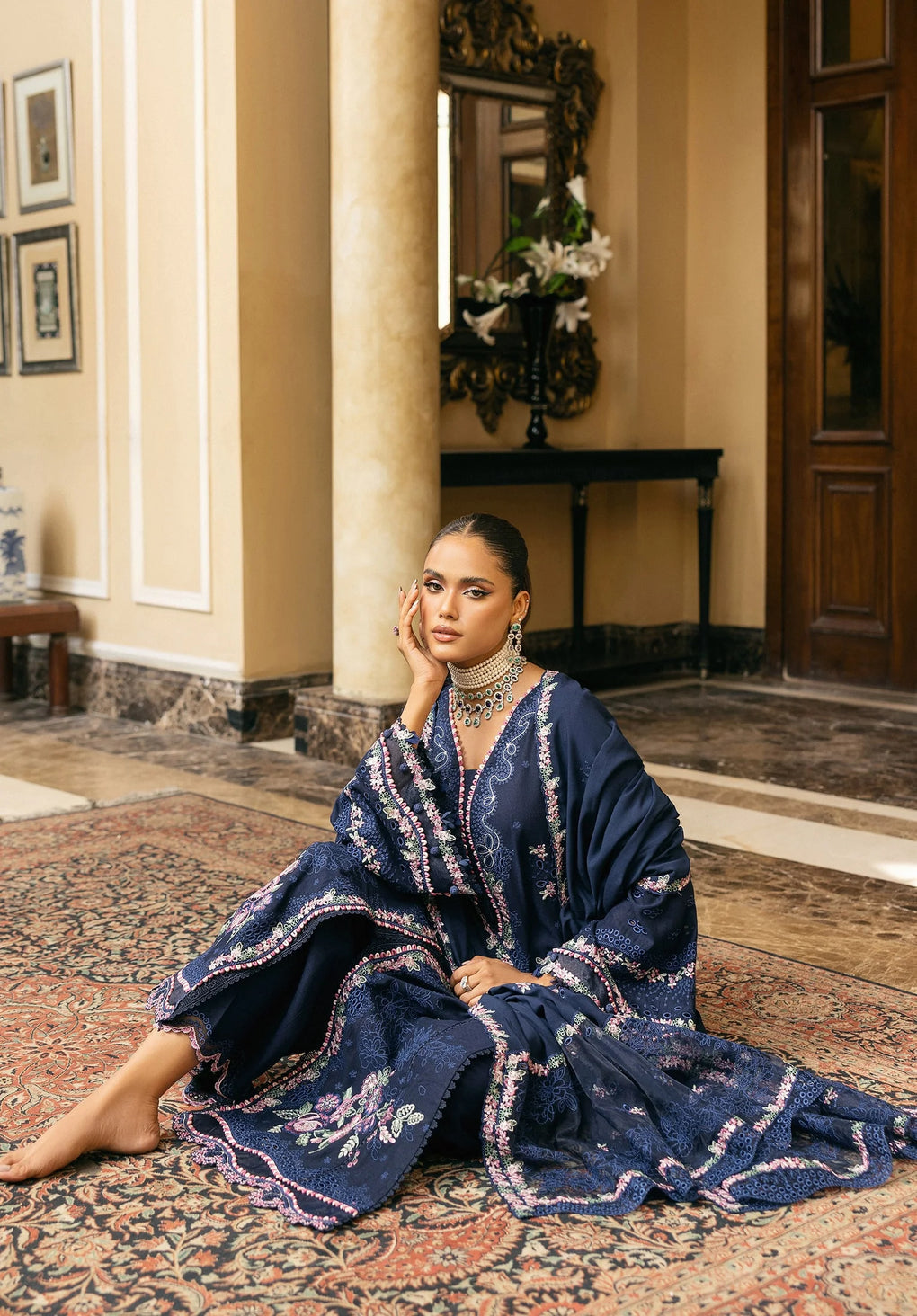 ELAF | AMBER HAZE | UNSTITCHED LAWN 3PC (SYT-431)