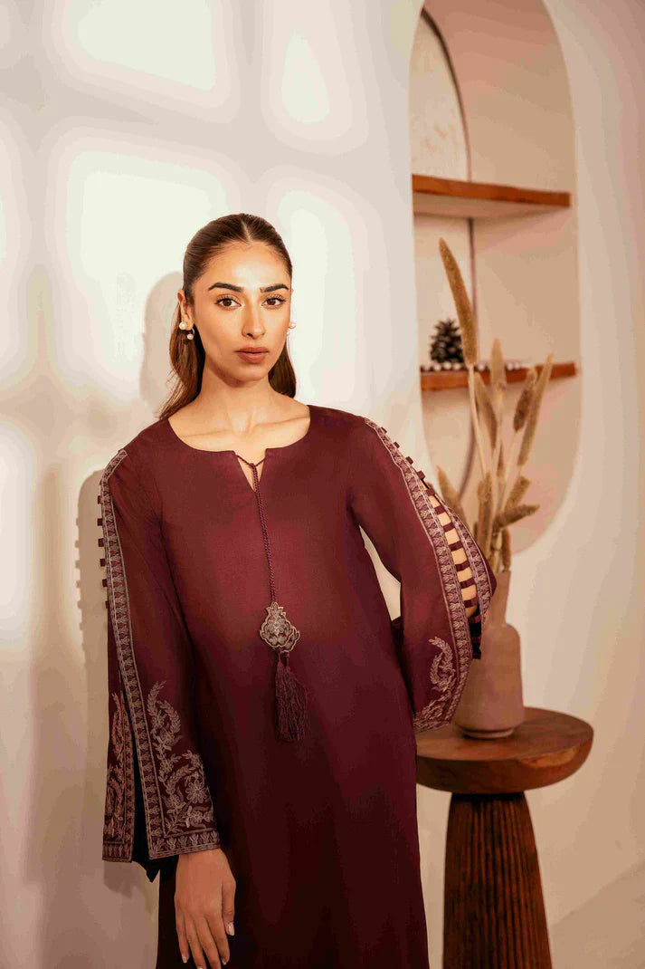 Urge - Unstitched Luxury Dhanak Heavy Embroidered 2PC Suit (SYT-113)
