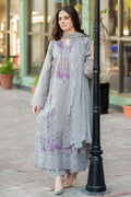 LIBAAS-3PC DHANAK EMBROIDERED SHIRT WITH CHIFFON EMBROIDERED DUPATTA AND TROUSER (SYT-135)