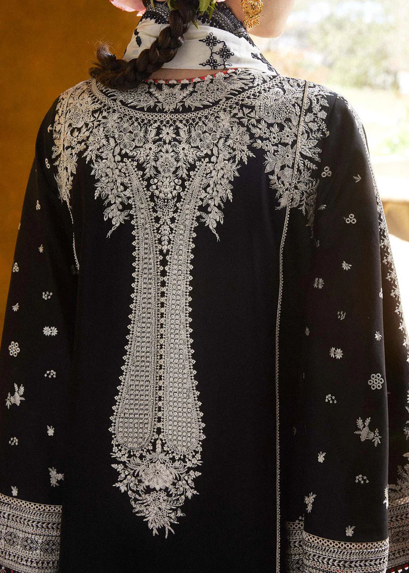 Hussain Rehar - Unstitched Luxury Dhanak Heavy Embroidered 3PC Suit (SYT-145)