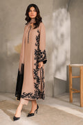 ASIM JOFA-3PC DHANAK EMBROIDERED SHIRT WITH TYE&DYED CHIFFON DUPATTA AND TROUSER (SYT-157)