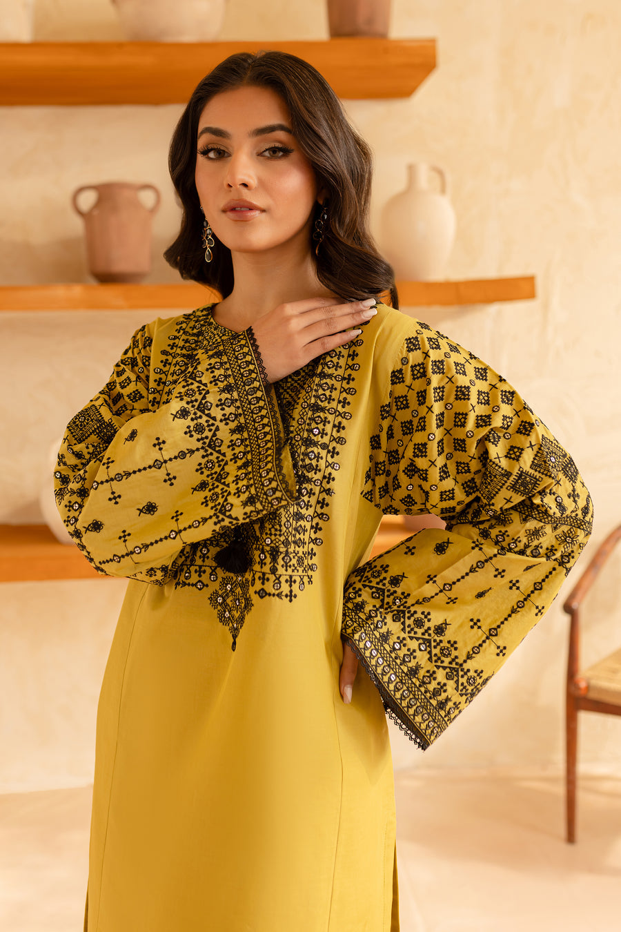 BATIK - Unstitched Luxury Dhanak Embroidered 2PC Suit (SYT-170)