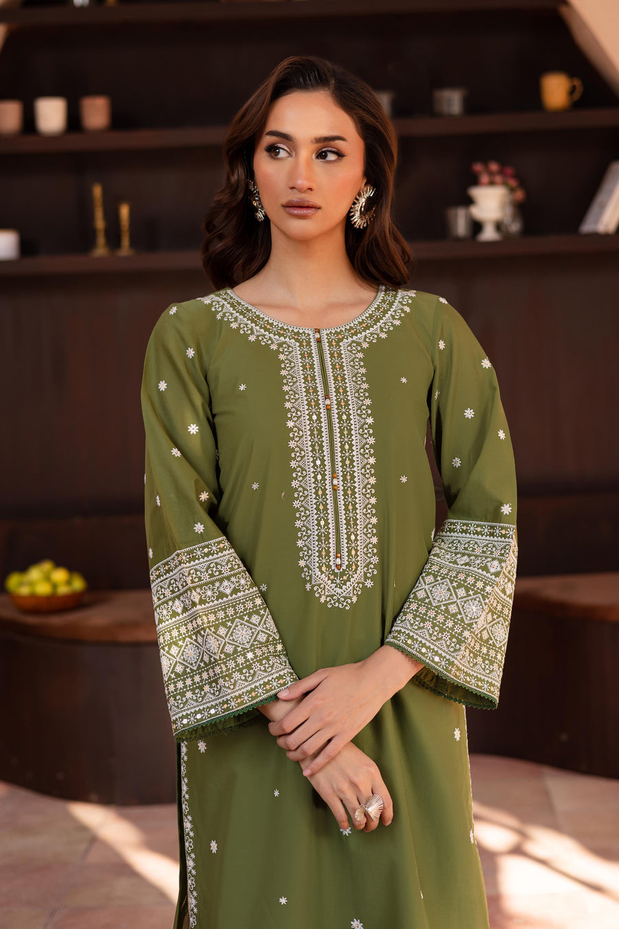 BATIK - Unstitched Luxury Dhanak Embroidered 2PC Suit (SYT-173)