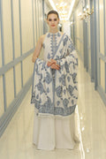 BAREEZE - UNSTITCHED WINTER DHANAK EMBROIDERED 3PC WITH HEAVY EMBROIDERED SHAWL (SYT-176)