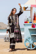 ELAF - UNSTITCHED 3PC DHANAK EMBROIDERED SHIRT WITH DIGITAL PRINTED SHAWL AND TROUSER (SYT-185)