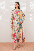 BAROUQE-3PC KARANDI PRINTED SHIRT WITH KARANDI PRINTED DUPATTA AND TROUSER