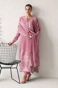 BATIK-3PC DHANAK EMBROIDERED SHIRT WITH DHANAK EMBROIDERED SHAWL AND TROUSER (SYT-210)